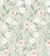 EDEN - Papier peint enfant - Éclosion florale